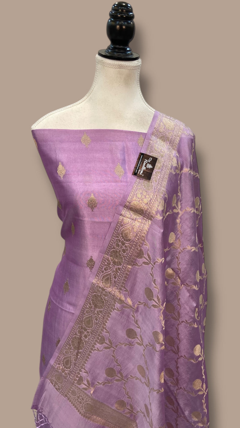 Pure Mango Silk Dress Material - The Handlooms