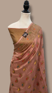Moonga Georgette Handloom Banarasi Saree - The Handlooms