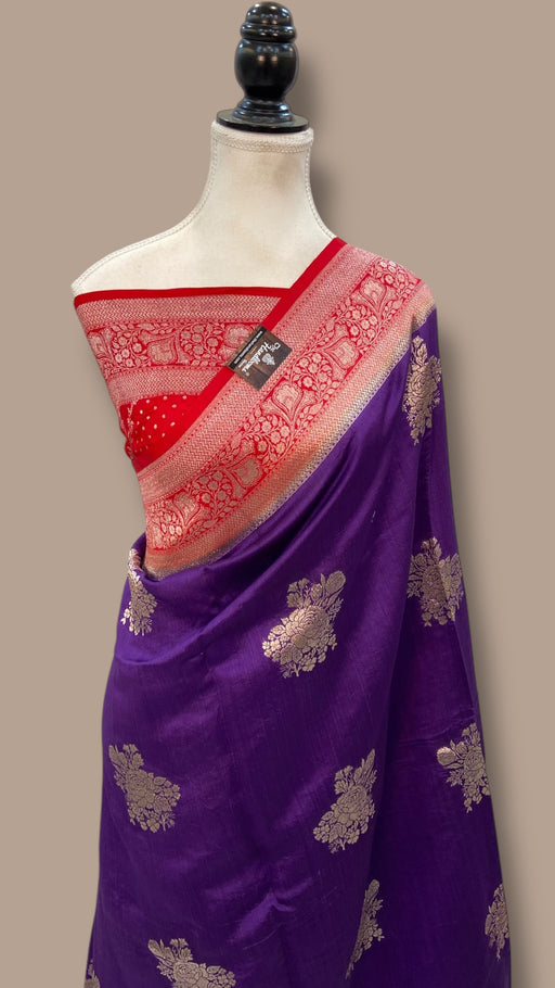 Pure Chiniya Silk Handloom Banarasi Saree - The Handlooms