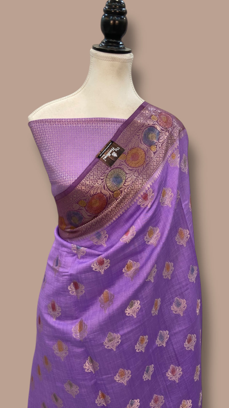 Pure Chiniya Silk Handloom Banarasi Saree - The Handlooms