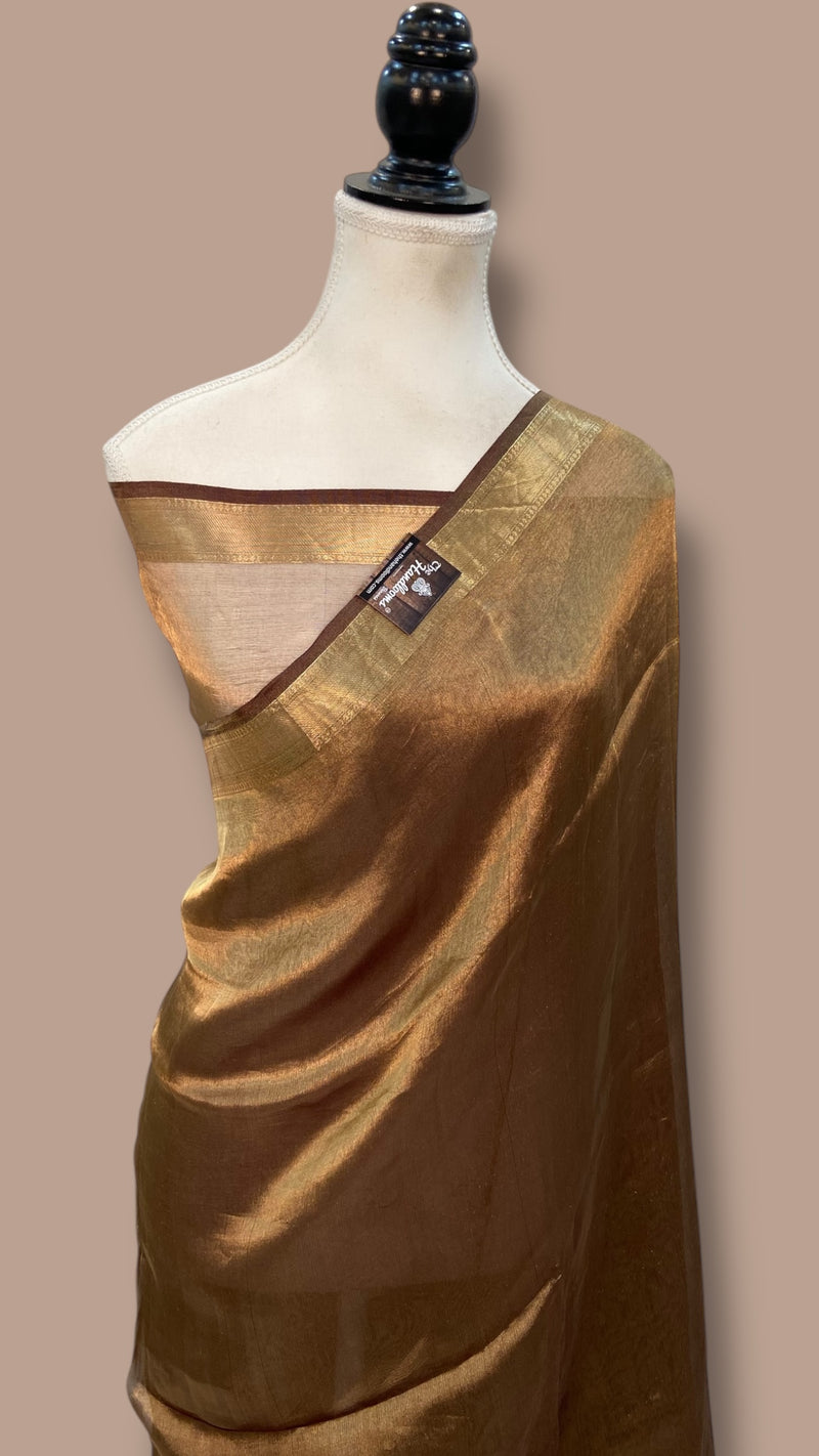 Pure Kora Tissue Handloom Banarasi Saree - The Handlooms