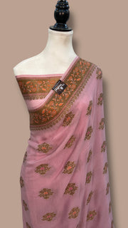 Pure Chiffon Khaddi Banarasi Saree - The Handlooms