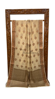 Pure Chiffon Khaddi Banarasi Saree - The Handlooms