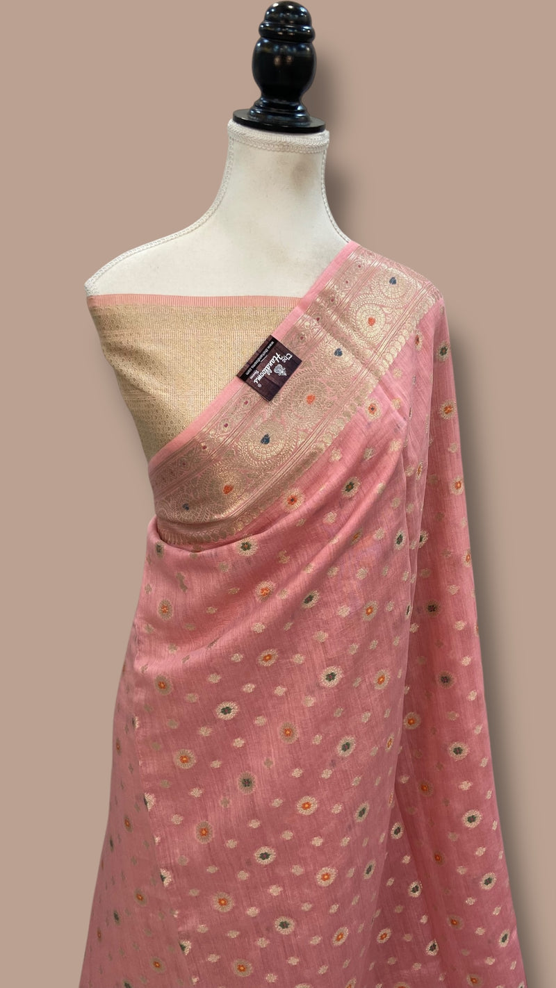 Moonga Silk Handloom Banarasi Saree - The Handlooms