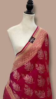 Pure Katan Silk Handloom Banarasi Dupatta - The Handlooms