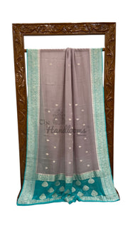 Pure Georgette Handloom Banarasi Saree - The Handlooms