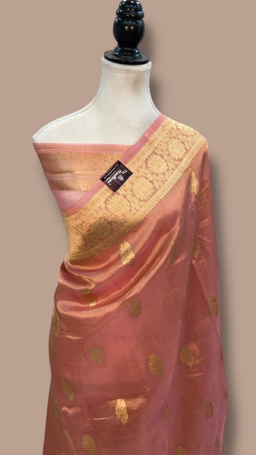 Pure Kora Tissue Handloom Banarasi Saree - The Handlooms