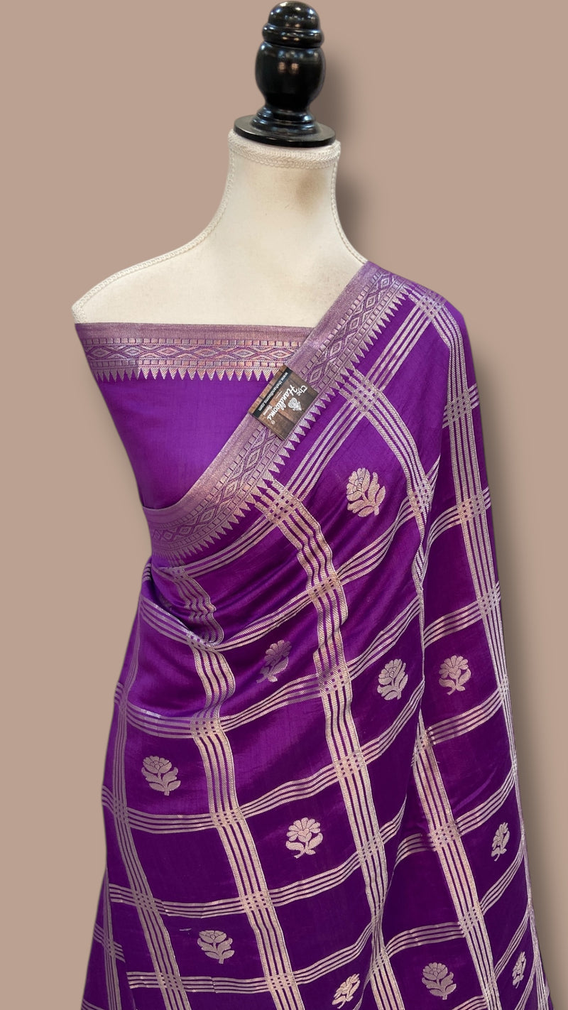 Pure Chiniya Silk Khaddi Handloom Banarasi Saree