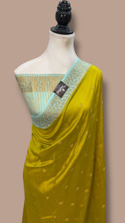 Moonga Georgette Handloom Banarasi Saree - The Handlooms