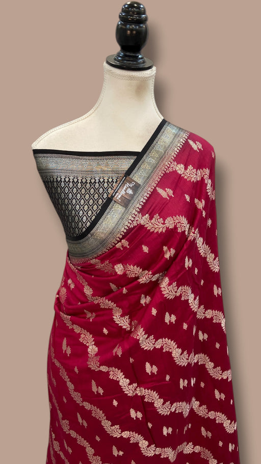 Pure Chiniya Silk Handloom Banarasi Saree - The Handlooms