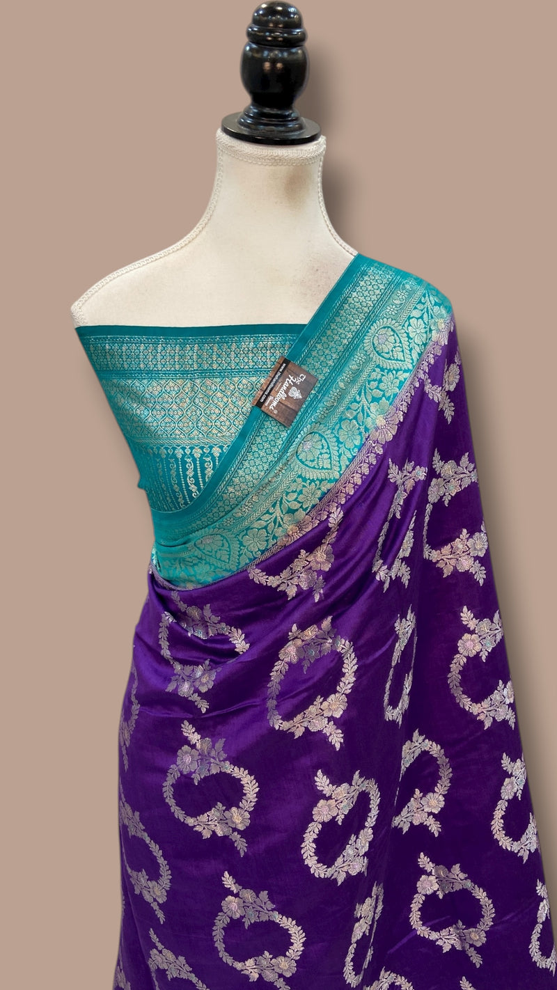 Pure Chiniya Silk Handloom Banarasi Saree - The Handlooms