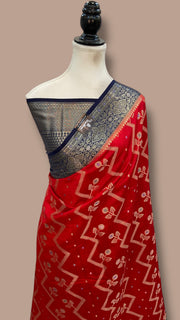 Pure Chiniya Silk Handloom Banarasi Saree - The Handlooms