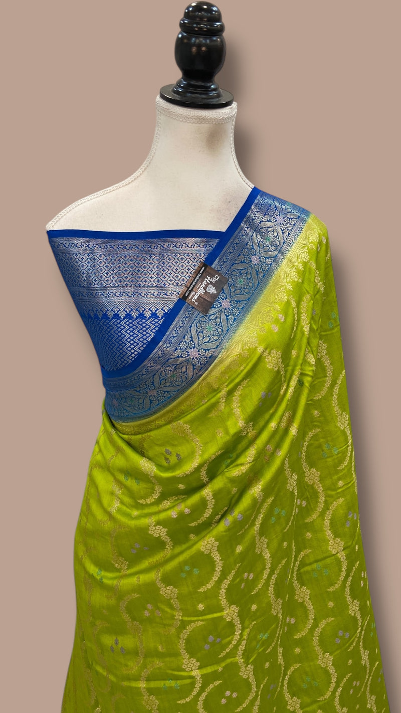 Pure Chiniya Silk Handloom Banarasi Saree - The Handlooms