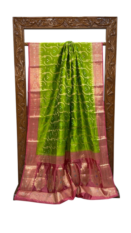 Pure Dupion Silk Banarasi Saree - The Handlooms