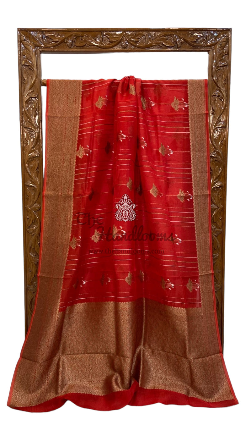 Pure Kora Handloom Banarasi Saree - The Handlooms