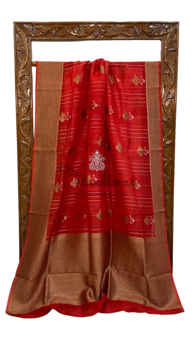 Pure Kora Handloom Banarasi Saree