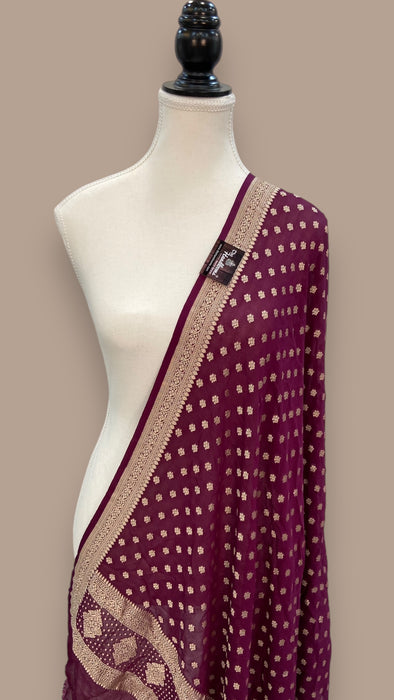 Khaddi Georgette Handloom Banarasi Dupatta