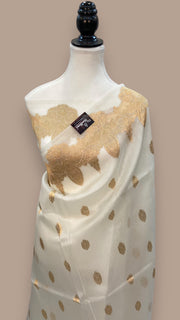 Pure Kora Handloom Banarasi Saree - The Handlooms