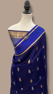 Pure Kora Handloom Banarasi Saree - The Handlooms