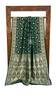 Pure Georgette Banarasi Handloom Saree - with meenakari work - The Handlooms