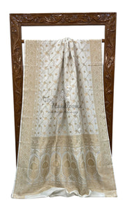 Pure Mushroo Silk Handloom Banarasi Saree - The Handlooms