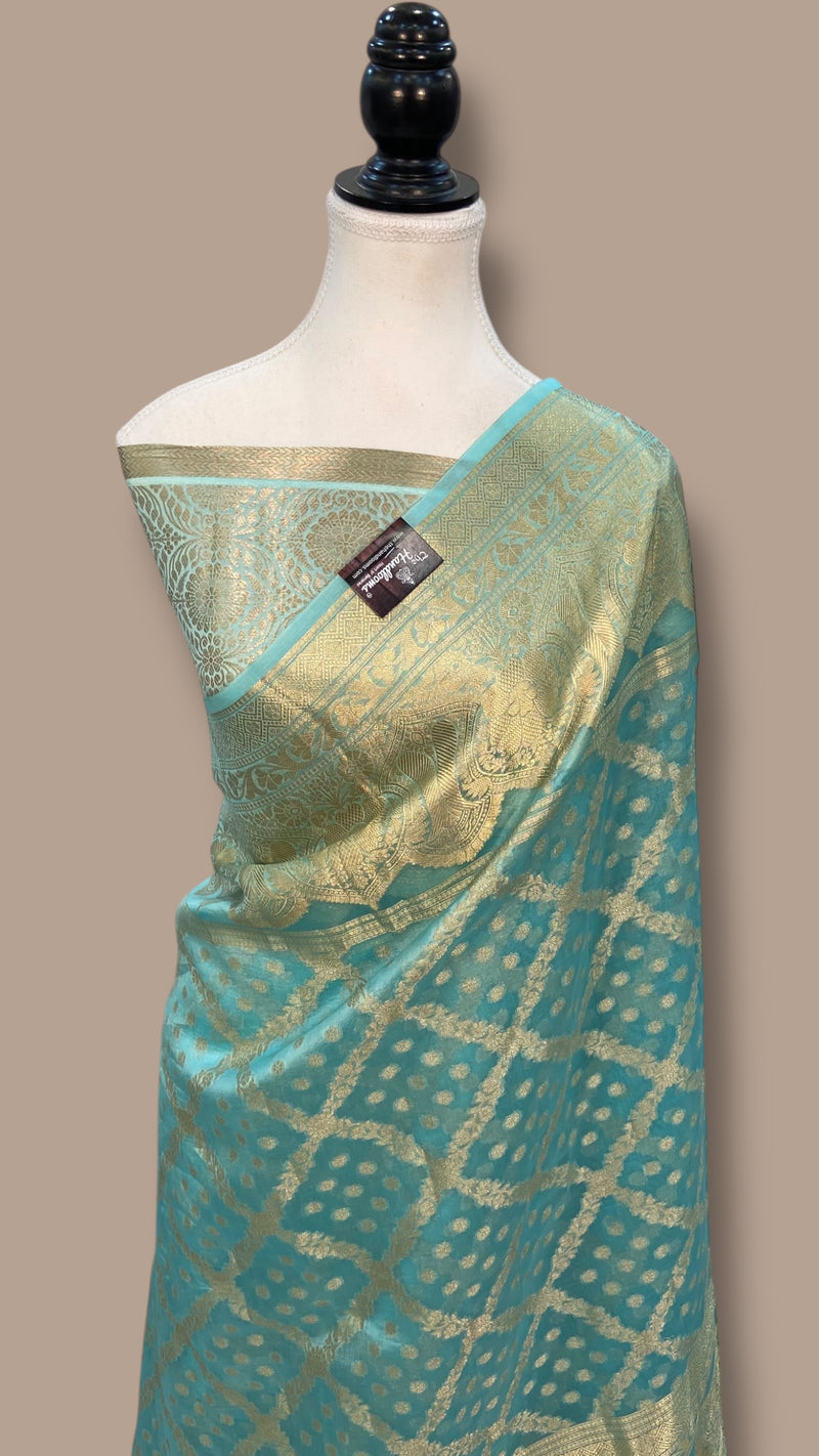 Pure Kora Handloom Banarasi Saree - The Handlooms