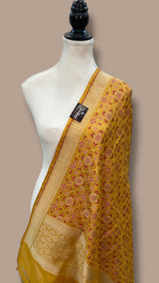 Pure Katan Silk Banarasi dupatta - The Handlooms