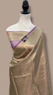 Pure Kora Tissue Tanchui Handloom Banarasi Saree - The Handlooms