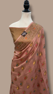 Moonga Georgette Handloom Banarasi Saree - The Handlooms