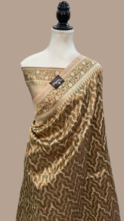 Pure Tissue Reshmi zari Banarasi Saree - The Handlooms