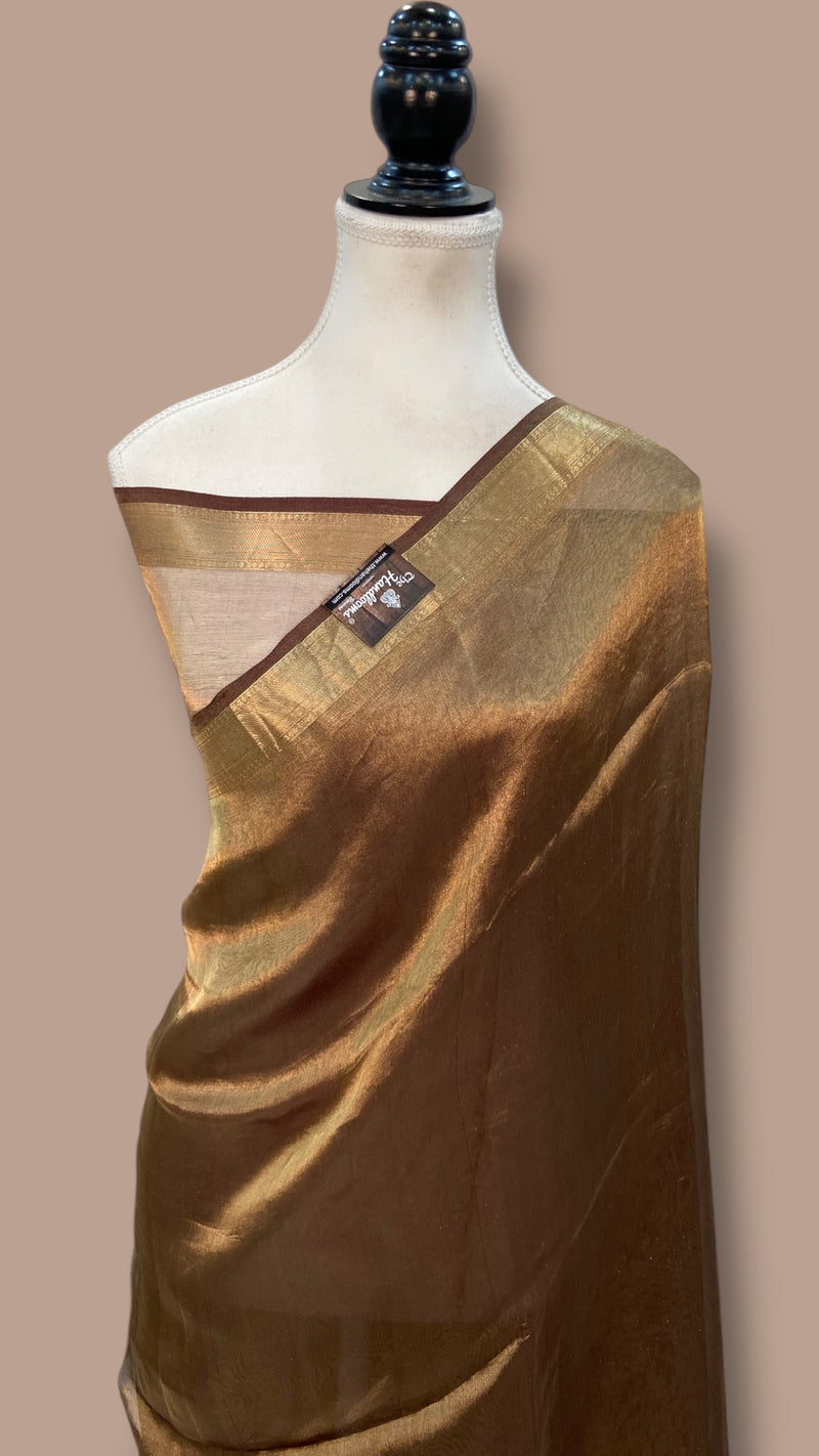 Pure Kora Tissue Handloom Banarasi Saree - The Handlooms