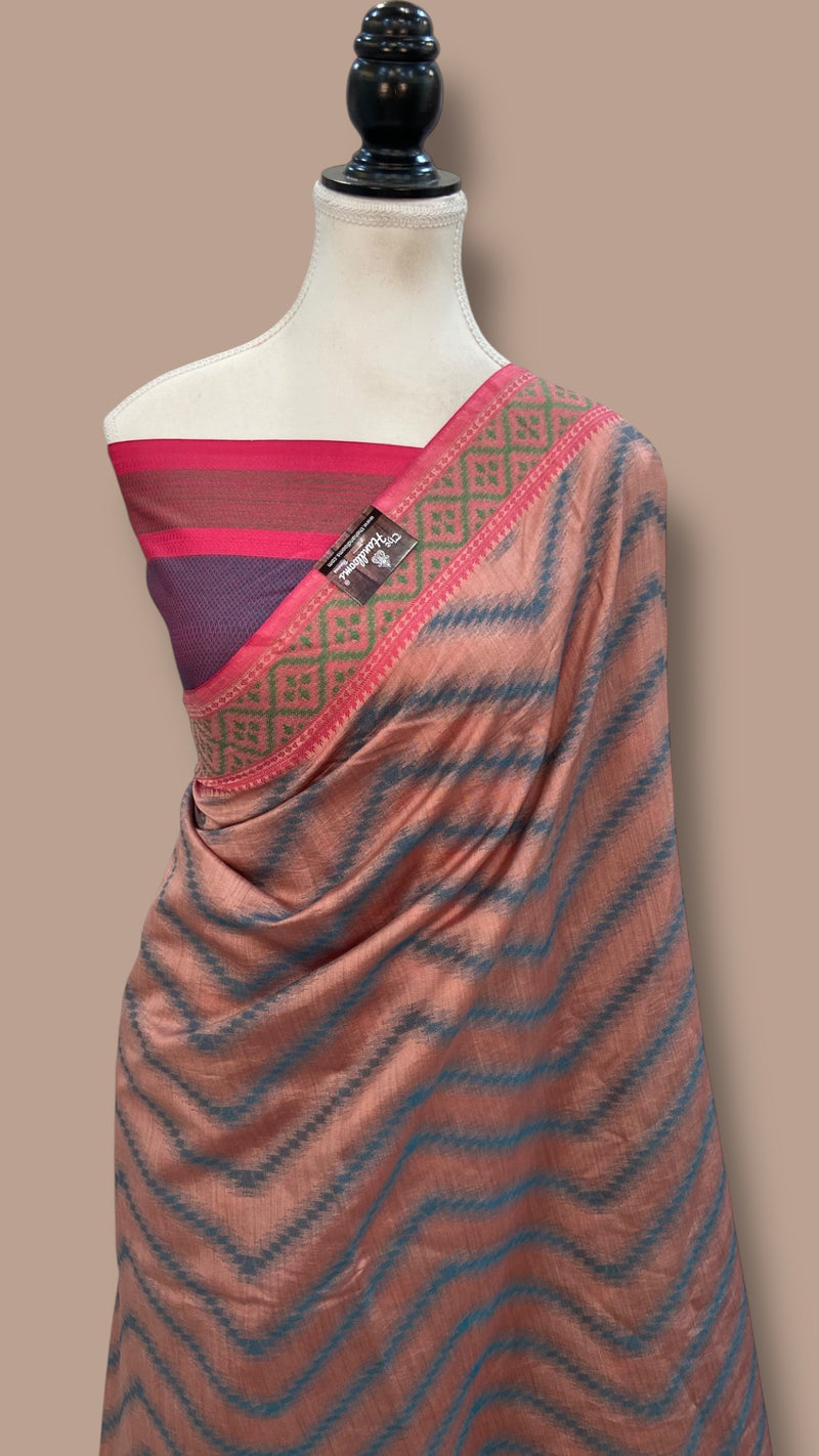 Pure Chiniya Silk Handloom Banarasi Saree - The Handlooms