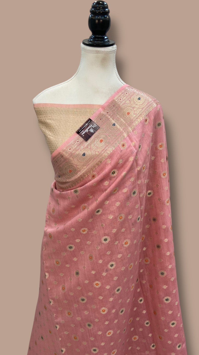 Moonga Silk Handloom Banarasi Saree - The Handlooms