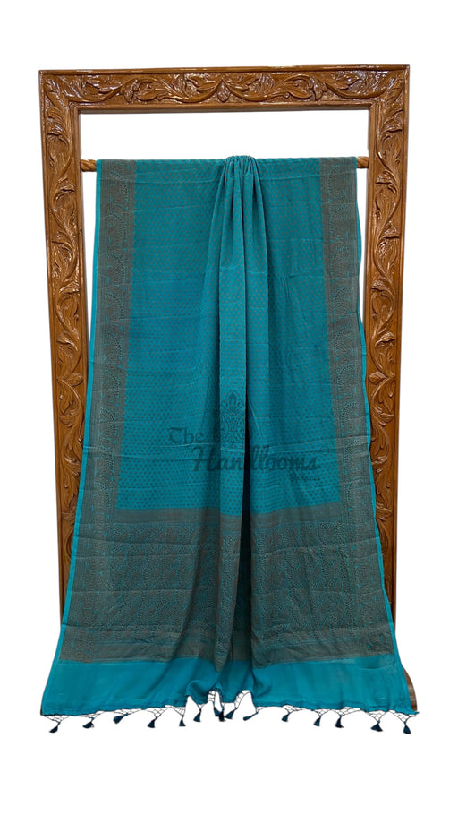 Pure Chiffon Khaddi Banarasi Saree - The Handlooms