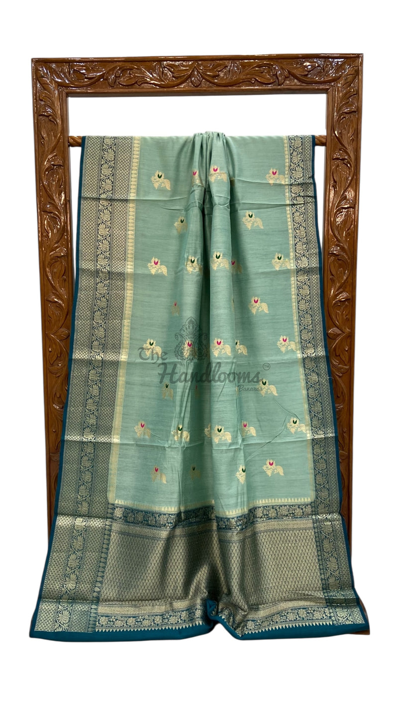 Moonga Silk  Handloom Banarasi Saree - The Handlooms