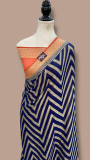 Pure Chiffon Khaddi Banarasi Saree - The Handlooms
