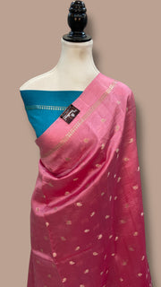 Pure Mango Silk Banarasi Handlokom Saree - The Handlooms