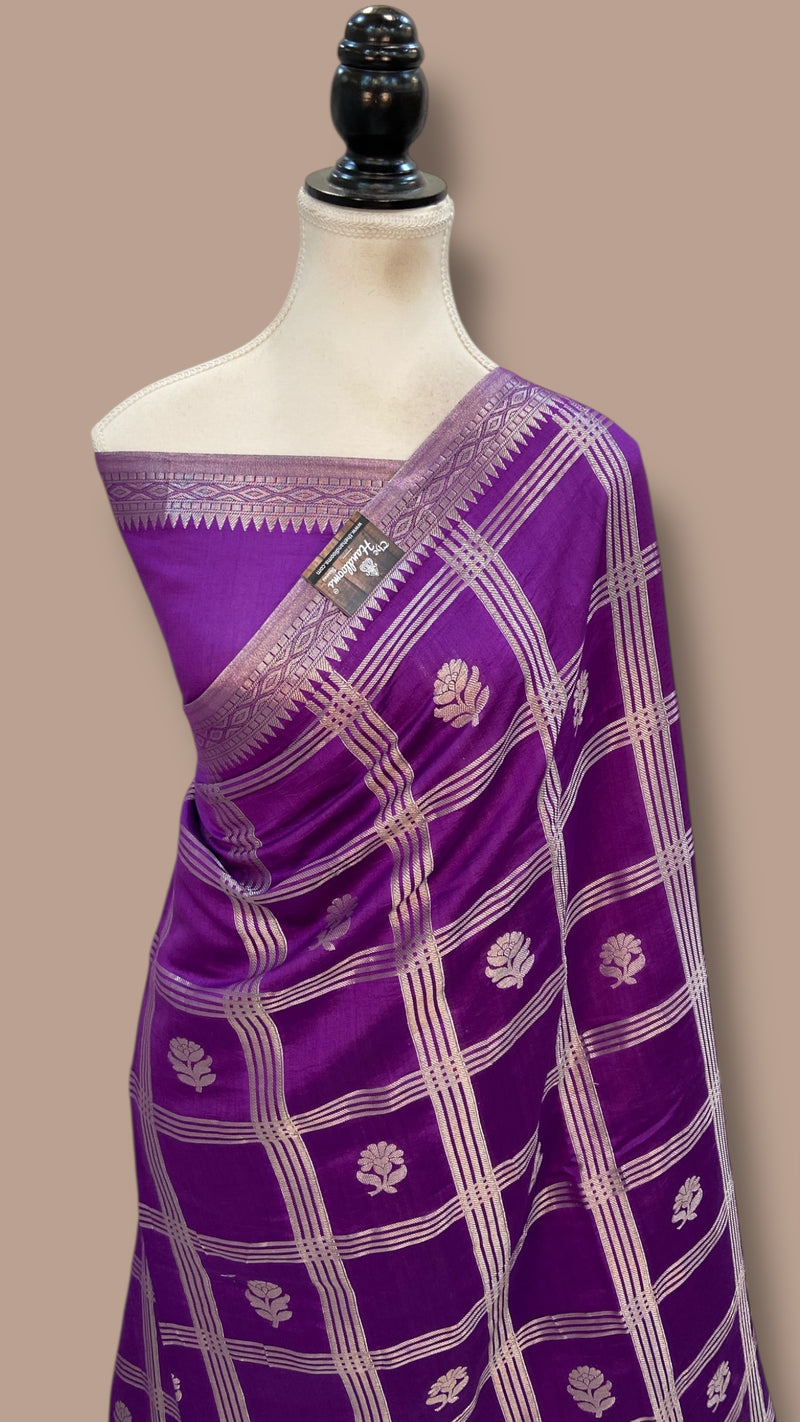 Pure Chiniya Silk Khaddi Handloom Banarasi Saree