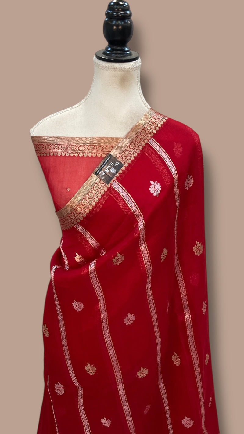 Pure Kora Handloom Banarasi Saree - The Handlooms