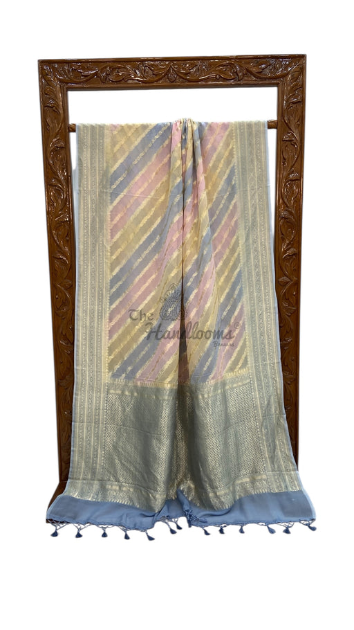 Rangkat Pure Khaddi Georgette Handloom Banarasi Saree - The Handlooms
