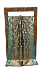Pure Kora Tissue Handloom Banarasi Saree - The Handlooms