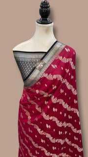 Pure Chiniya Silk Handloom Banarasi Saree - The Handlooms