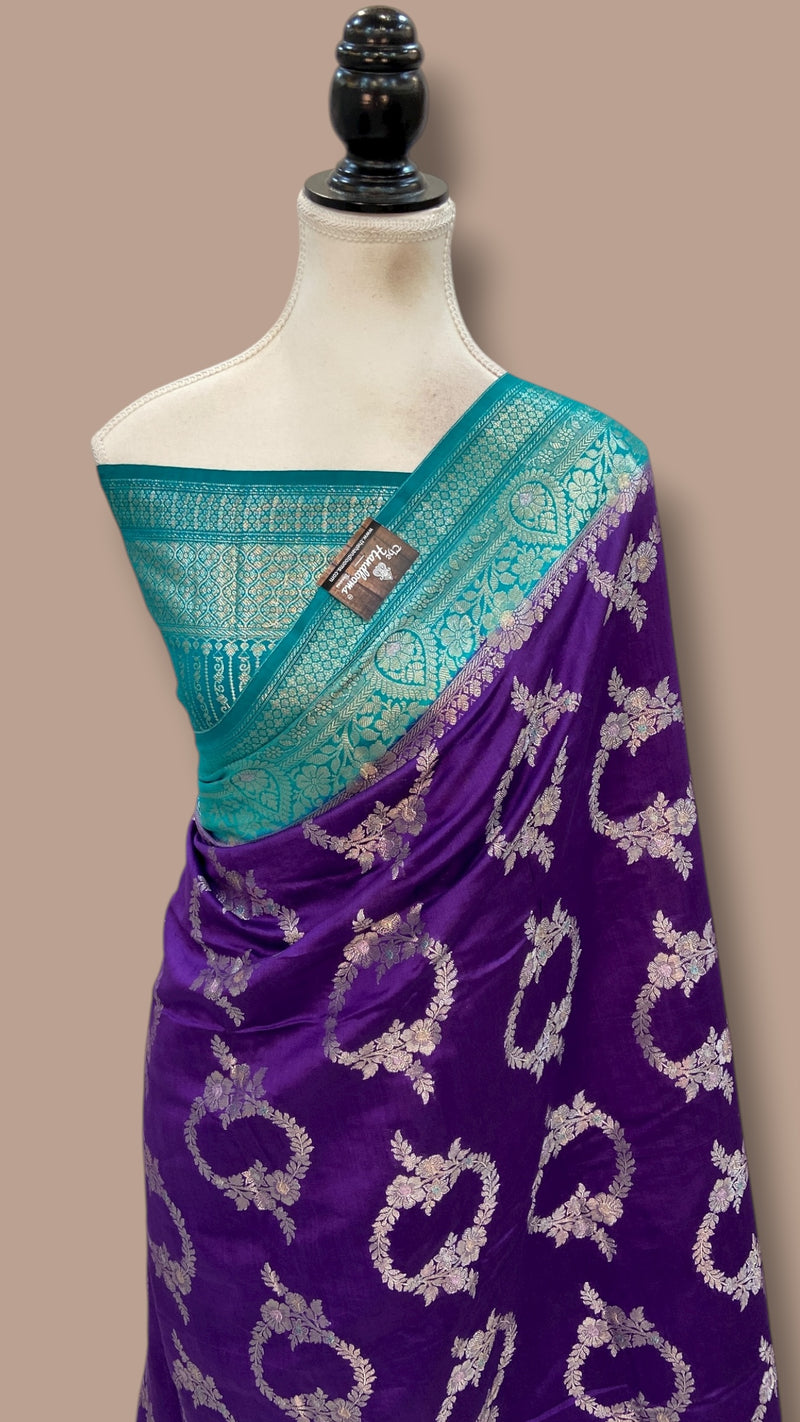 Pure Chiniya Silk Handloom Banarasi Saree - The Handlooms