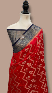 Pure Chiniya Silk Handloom Banarasi Saree - The Handlooms