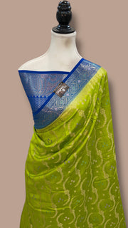 Pure Chiniya Silk Handloom Banarasi Saree - The Handlooms