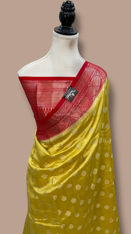 Pure Chiniya Silk Handloom Banarasi Saree - The Handlooms