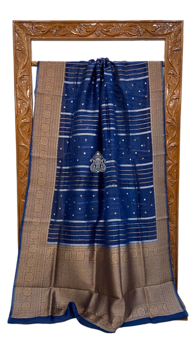 Pure Kora Handloom Banarasi Saree