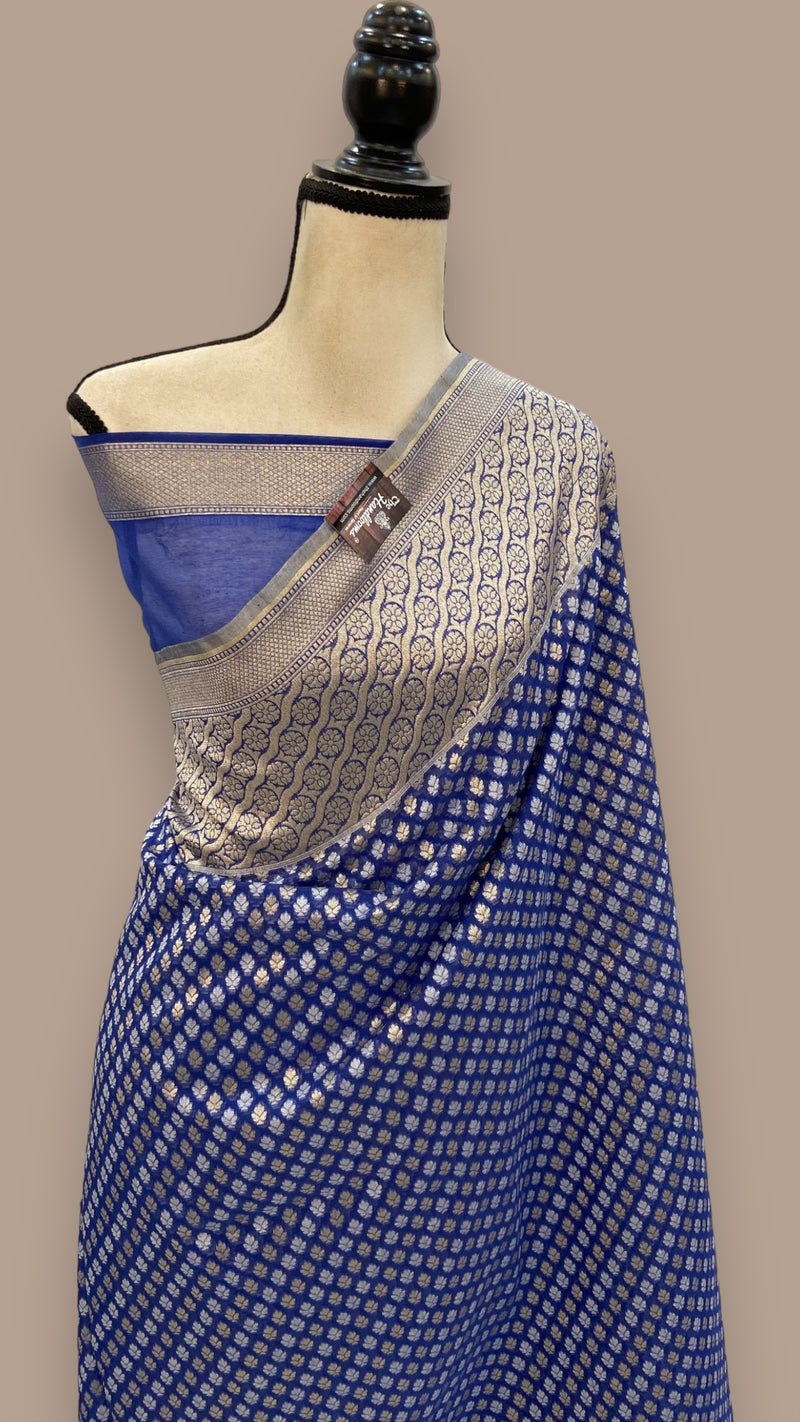 Pure Cotton Banarasi Handloom Saree - The Handlooms