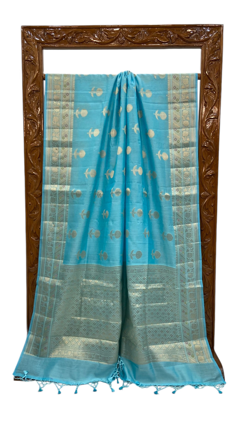 Pure Cotton Banarasi Handloom Saree - The Handlooms