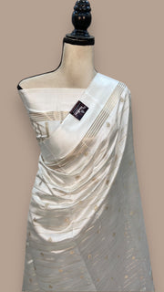 Pure Mango Silk Banarasi Handloom Saree - The Handlooms